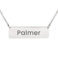 Load image into Gallery viewer, Palmer Necklace – Personalized Name Chain - Custom Horizontal Bar Necklace for Women
