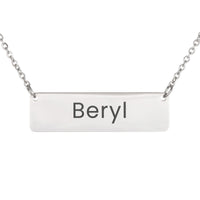 Load image into Gallery viewer, Beryl Necklace – Personalized Horizontal Bar Necklace for Women
