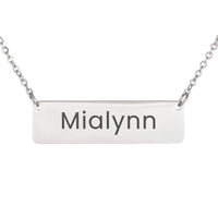 Load image into Gallery viewer, Mialynn Necklace – Custom Name Horizontal Bar Necklace for Women
