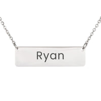 Load image into Gallery viewer, Ryan Necklace – Custom Name Horizontal Bar Necklace for Women
