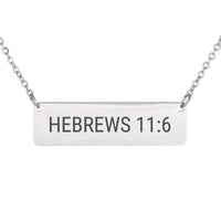 Load image into Gallery viewer, Hebrews 11:6 Necklace - Trust Bible Jewelry for Mom
