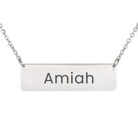 Load image into Gallery viewer, Amiah Necklace – Personalized Horizontal Bar Necklace for Women
