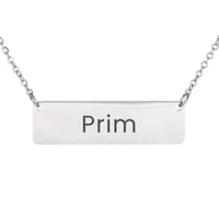 Load image into Gallery viewer, Prim Necklace – Custom Name Horizontal Bar Necklace for Women
