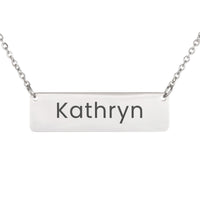 Load image into Gallery viewer, Kathryn Necklace – Custom Name Horizontal Bar Necklace for Women

