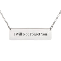 Load image into Gallery viewer, I Will Not Forget You Necklace, Isaiah 49:15 Love Christian Jewelry for Wife
