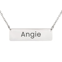 Load image into Gallery viewer, Angie Necklace – Personalized Horizontal Bar Necklace for Women
