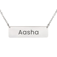 Load image into Gallery viewer, Aasha Necklace – Personalized Horizontal Bar Necklace for Women

