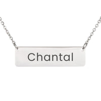 Load image into Gallery viewer, Chantal Necklace – Custom Name Horizontal Bar Necklace for Women
