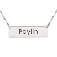 Load image into Gallery viewer, Paylin Necklace – Personalized Name Chain - Custom Horizontal Bar Necklace for Women
