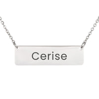 Load image into Gallery viewer, Cerise Necklace – Personalized Name Chain - Custom Horizontal Bar Necklace for Women
