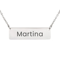 Load image into Gallery viewer, Martina Necklace – Custom Name Horizontal Bar Necklace for Women
