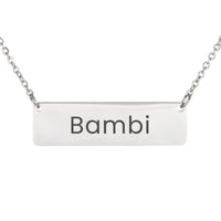 Load image into Gallery viewer, Bambi Necklace – Personalized Horizontal Bar Necklace for Women
