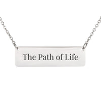 Load image into Gallery viewer, The Path of Life Bar Necklace, Psalm 16:11 Joy Christian Gift for Mom
