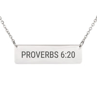 Load image into Gallery viewer, Proverbs 6:20 Necklace, Grandma Gift - Mother's Day Bible Scripture Pendant
