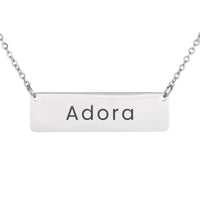 Load image into Gallery viewer, Adora Necklace – Personalized Horizontal Bar Necklace for Women
