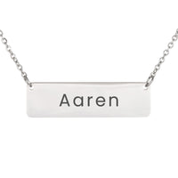 Load image into Gallery viewer, Aaren Necklace – Personalized Horizontal Bar Necklace for Women
