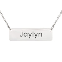 Load image into Gallery viewer, Jaylyn Necklace – Personalized Name Chain - Custom Horizontal Bar Necklace for Women

