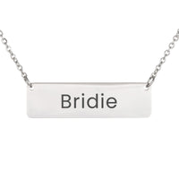 Load image into Gallery viewer, Bridie Necklace – Custom Name Horizontal Bar Necklace for Women
