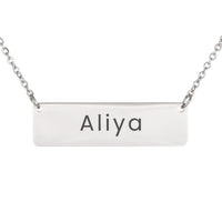 Load image into Gallery viewer, Aliya Necklace – Personalized Horizontal Bar Necklace for Women
