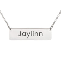 Load image into Gallery viewer, Jaylinn Necklace – Custom Name Horizontal Bar Necklace for Women

