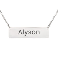 Load image into Gallery viewer, Alyson Necklace – Custom Name Horizontal Bar Necklace for Women
