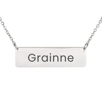 Load image into Gallery viewer, Grainne Necklace – Custom Name Horizontal Bar Necklace for Women
