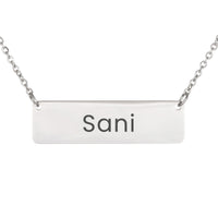 Load image into Gallery viewer, Sani Necklace – Custom Name Horizontal Bar Necklace for Women
