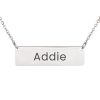 Load image into Gallery viewer, Addie Necklace – Personalized Horizontal Bar Necklace for Women
