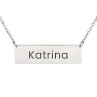 Load image into Gallery viewer, Katrina Necklace – Custom Name Horizontal Bar Necklace for Women
