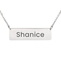 Load image into Gallery viewer, Shanice Necklace – Custom Name Horizontal Bar Necklace for Women
