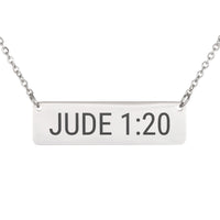 Load image into Gallery viewer, Jude 1:20 Necklace - Faith Religious Jewelry for Sister
