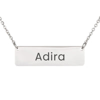 Load image into Gallery viewer, Adira Necklace – Personalized Horizontal Bar Necklace for Women
