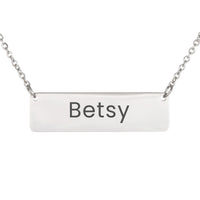 Load image into Gallery viewer, Betsy Necklace – Personalized Horizontal Bar Necklace for Women
