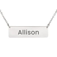 Load image into Gallery viewer, Allison Necklace – Custom Name Horizontal Bar Necklace for Women
