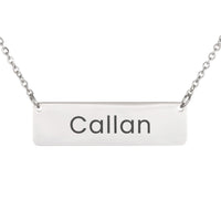 Load image into Gallery viewer, Callan Necklace – Custom Name Horizontal Bar Necklace for Women

