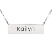 Load image into Gallery viewer, Kailyn Necklace – Personalized Name Chain - Custom Horizontal Bar Necklace for Women
