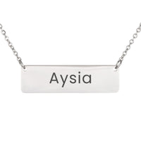 Load image into Gallery viewer, Aysia Necklace – Personalized Horizontal Bar Necklace for Women
