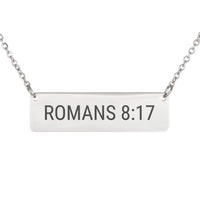 Load image into Gallery viewer, Romans 8:17 Necklace - Encouragement Religious Gift for Women
