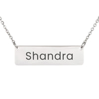 Load image into Gallery viewer, Shandra Necklace – Custom Name Horizontal Bar Necklace for Women
