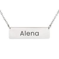 Load image into Gallery viewer, Alena Necklace – Personalized Horizontal Bar Necklace for Women
