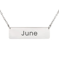 Load image into Gallery viewer, June Necklace – Custom Name Horizontal Bar Necklace for Women
