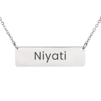 Load image into Gallery viewer, Niyati Necklace – Personalized Name Chain - Custom Horizontal Bar Necklace for Women
