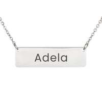 Load image into Gallery viewer, Adela Necklace – Personalized Horizontal Bar Necklace for Women
