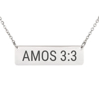 Load image into Gallery viewer, Amos 3:3 Necklace - Minimalist Wedding Scripture Jewelry for Bride
