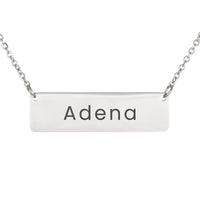 Load image into Gallery viewer, Adena Necklace – Personalized Horizontal Bar Necklace for Women
