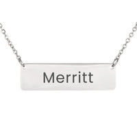 Load image into Gallery viewer, Merritt Necklace – Custom Name Horizontal Bar Necklace for Women
