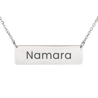 Load image into Gallery viewer, Namara Necklace – Personalized Name Chain - Custom Horizontal Bar Necklace for Women
