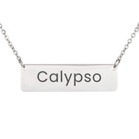 Load image into Gallery viewer, Calypso Necklace – Custom Name Horizontal Bar Necklace for Women
