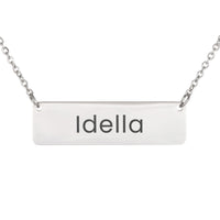 Load image into Gallery viewer, Idella Necklace – Personalized Name Chain - Custom Horizontal Bar Necklace for Women
