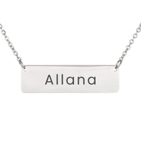 Load image into Gallery viewer, Allana Necklace – Custom Name Horizontal Bar Necklace for Women
